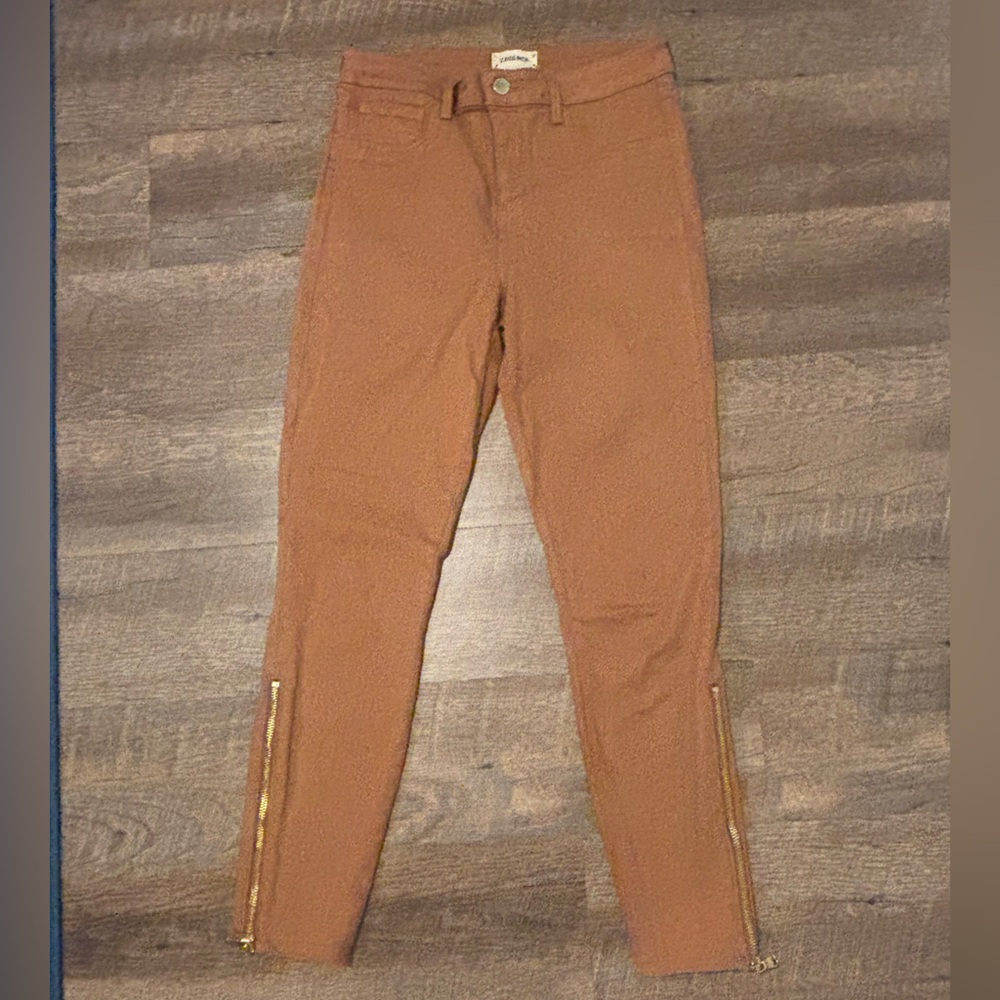 L’AGENCE Java coated Sabine Zip skinny Jean size 28